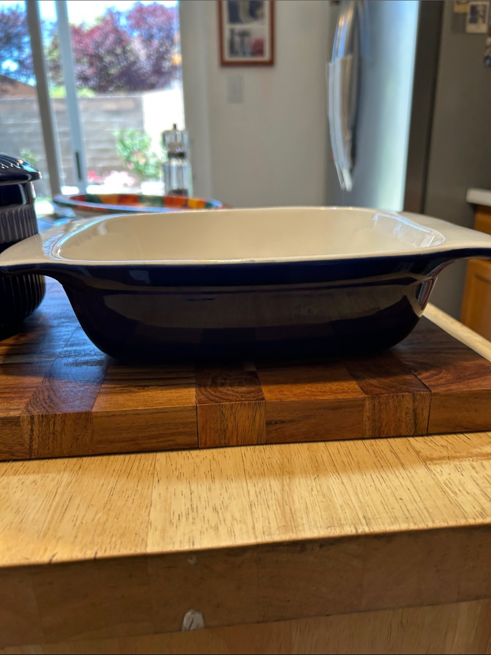 Roshco cobalt Blue Ceramic Casserole Dish Cookware and small casserole dish - Picture 10 of 15